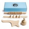 Maderothérapie, maderotherapie kit complet, Rouleau de Massage, Masseur Anti-Cellulite, Rouleau Anti-Cellulite, Gua sha