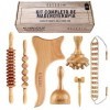 Kit Maderothérapie Corps,Rouleau Massage Musculaire et Coupe Suédoise Grande,6 Pièces Kit de Maderothérapie,Rouleau Anti-cell