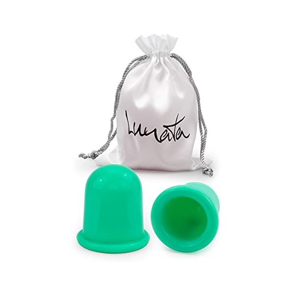 Lunata 2x Anti Cellulite Massage Cup, ventouse contre la peau d’orange, dispositif de massage sous vide, Verre à ventouses co