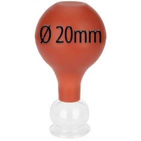 Lunata Upgrade 2019 Ventouse en verre avec bulbe d’aspiration Ø 20, bulbe d’aspiration anticellulite, verre de massage, ven