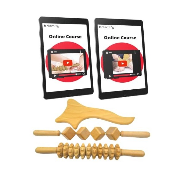 Kit complet de Maderothérapie avec accès au cours en ligne pour apprendre à lutiliser, Kit de Maderothérapie pour le Corps A