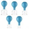 Lot de 5 Ventouse Visage avec Boule daspiration en Silicone, Ventouses de Massage Sous Vide, Cupping Ventouse, Ventouses The