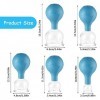 Lot de 5 Ventouse Visage avec Boule daspiration en Silicone, Ventouses de Massage Sous Vide, Cupping Ventouse, Ventouses The