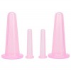 Ventouses Visage Set pour le Massage Ventouses du Visage et des Yeux, tasses de massage en silicone-Lot de 4 tasses 2 grande