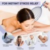 Femometre Masseur de Tête Scalp Stress Relaxante, Gratte-tête avec 20 Branches, Massage Cuir Chevelu pour Relaxation Profonde