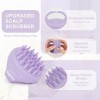 AIMIKE Brosse Massage Cuir Chevelu, Brosse à Cheveux en Silicone pour Shampooing et Massage Tête, Nettoyage en Profondeur, St