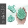 BEPER C301ABE002 Masseur cuir chevelu, brosse à cheveux en silicone pour shampooing et massage de la tête, Vert deau