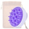 Silicone Brosse de Masseur Tête Shampooing Brosse pour Cheveux Mouillés et Secs, Masseur du Cuir Chevelu pour Femmes, Hommes,