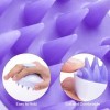 Silicone Brosse de Masseur Tête Shampooing Brosse pour Cheveux Mouillés et Secs, Masseur du Cuir Chevelu pour Femmes, Hommes,