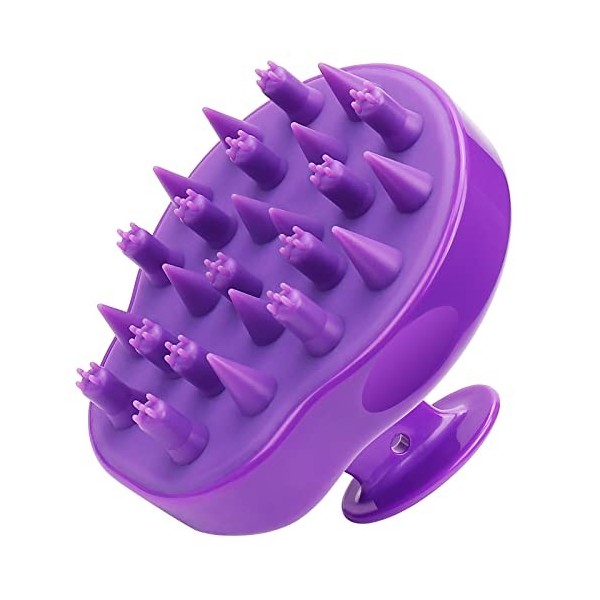 FReatech Mis à Jour Brosse à Shampoing pour Cuir Chevelu avec 2 Types Poils en Silicone, Nettoyage Fin et Gommage Doux, Soin 