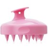 FREATECH Brosse Shampoing Massage Cuir Chevelu avec Poils en Silicone Souple pour Soin Cuir Chevelu, Détendez Tete et Élimine