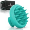 VIKICON Brosse Massage Cuir Chevelu Pour Barbe Et Cheveux, 100% Brosse Shampoing Silicone Souple, Brosse Pour Exfolier Le Cui