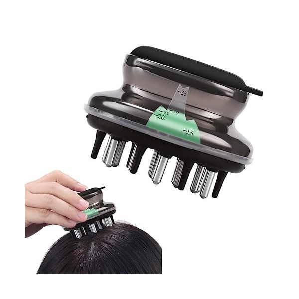 JIAMIAN Peigne Applicateur De Cuir Chevelu Portable, Masseur Cuir Chevelu, Hair Scalp Applicateur, Soulagement Stress Brosse 