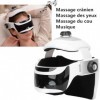 Masseur de Cuir Chevelu, Masseur de Casque électrique, Masseur de Tête Lumière Intelligente avec Musique, Casque de Massage a