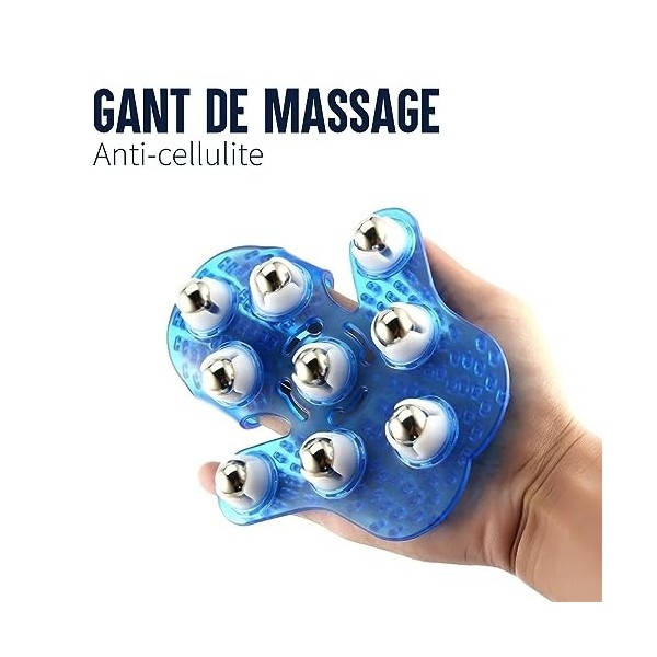 MAROC GUELIZ gant de MASSAGE Anti-Cellulite et Massage DETENTE-RELAXATION - ANTI STRESS Corps - Cuir Chevelu - Pieds - pour A