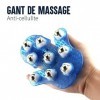 MAROC GUELIZ gant de MASSAGE Anti-Cellulite et Massage DETENTE-RELAXATION - ANTI STRESS Corps - Cuir Chevelu - Pieds - pour A