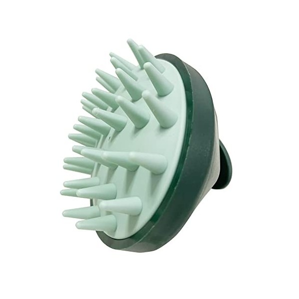 Minlysi Brosse de massage pour cuir chevelu [humide et sec], brosse de massage de la tête avec tête en silicone souple pour h