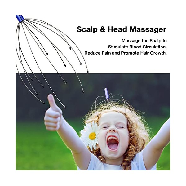 Scalp Massagers, Handheld Head Massage Tingler, Scratcher for Deep Relaxation, Hair Stimulation…