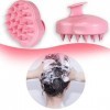 Lunata Brosse de massage du cuir chevelu, massage de la tête, masseur de tête, brosse à cheveux de shampooing en silicone, ne