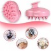 Lunata Brosse de massage du cuir chevelu, massage de la tête, masseur de tête, brosse à cheveux de shampooing en silicone, ne