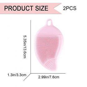 Lot de 2 brosses de massage multifonctions en silicone pour cuir chevelu et massage du visage