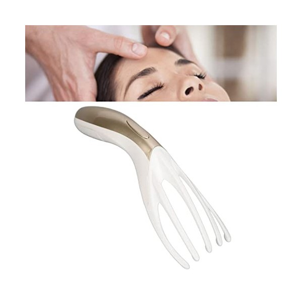 Claw Finger Massager Claw Stress Relief Massager Vibrant en Cuir Capellute pour le Visage