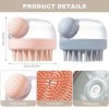 CYJZHEU Brosse Cuir Chevelu, Brosse Massage Cuir Chevelu, Scalp Massage, Scalp Scrubber, Poils En Silicone, Masser Le Cuir Ch