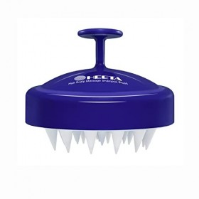 HEETA Brosse Pour Cuir Chevelu Avec Poils en Silicone Pour le Soin des Cheveux et La relaxation de La Tête, Masseur Ergonomiq
