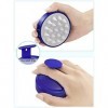 HEETA Brosse Pour Cuir Chevelu Avec Poils en Silicone Pour le Soin des Cheveux et La relaxation de La Tête, Masseur Ergonomiq