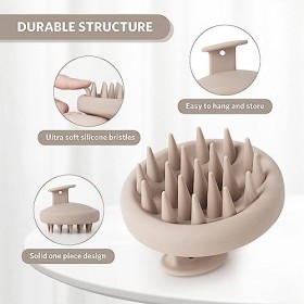 ZMCLG Brosse de massage pour cuir chevelu, brosse de massage en silicone, pour exfolier et masser la tête, [humide & sec] Sca