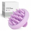 ZMCLG Brosse de massage pour cuir chevelu [humide et sec] - Brosse à cheveux pour exfolier et masser la tête - Violet