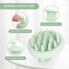 ZMCLG Brosse de massage en silicone pour cuir chevelu, brosse de shampooing pour exfolier et masser la tête, brosse de massag