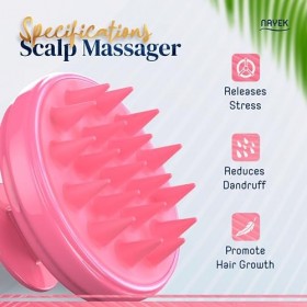 NAYEK Brosse de massage pour cuir chevelu Rose