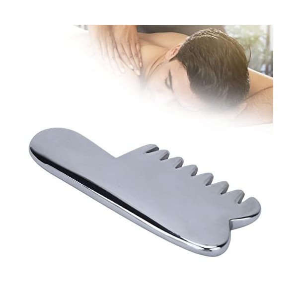 Terahertz Peigne en pierre dénergie naturelle Gua Sha Outil de massage Terahertz Outil de massage Gua Sha léger portable pou