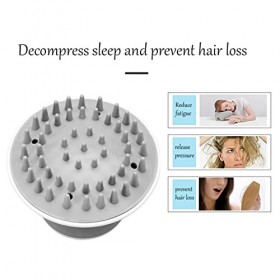 Brosse électrique de massage du cuir chevelu, masseur de tête électrique Anti statique du cuir chevelu Relaxation Soulagement