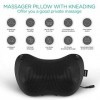 VOYOR Appareil de massage du dos et de la nuque, coussin de massage Shiatsu avec chaleur, 6 nœuds rotatifs pour la taille, le