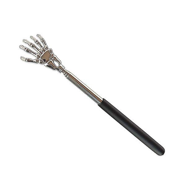 TRIXES Back Scratcher - Poignée Télescopique Extensible - Main Squelette en acier inoxydable - Masseur arrière - Body Massage