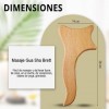 Table de moulage en bois pour le massage du bois - Pelle de drainage lymphatique Jambes - Gua Sha Corporal - Masseur Anti Cel