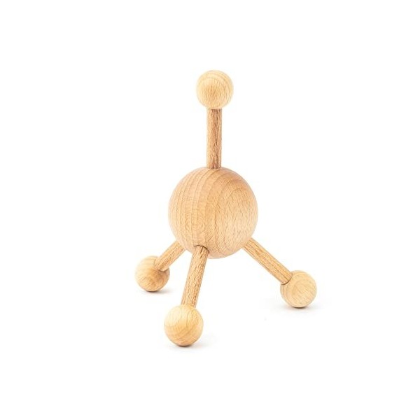 Tuuli Accessories Trigger Point Massager Massager Massage pour Corps Jambes Dos Nuque et Épaule Masseur en Bois