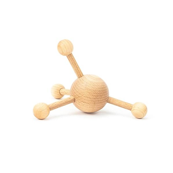 Tuuli Accessories Trigger Point Massager Massager Massage pour Corps Jambes Dos Nuque et Épaule Masseur en Bois