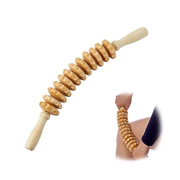 Appareil de Massage Roller Manuel, Rouleau de Massage, Anti Cellulite Masseur Rouleau de Massage Appareil, qui soulèvent, res