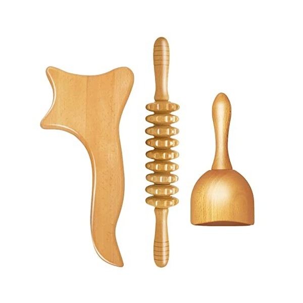 AICNLY Pierres chaudes pour massage, drainage lymphatique, outils de massage pour sculpter le corps