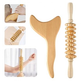 TZEAFDC Outils de massage pour massage du drainage lymphatique Maderoterapia Kit pour sculpter le corps, anti-cellulite et dr