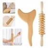 TZEAFDC Outils de massage pour massage du drainage lymphatique Maderoterapia Kit pour sculpter le corps, anti-cellulite et dr