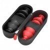 RockTape Rockpods Ventouses, Silicon, Rouge et Noir, Taille Unique