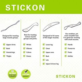 STICKON IASTM Outils de massage en acier inoxydable pour gratter les tissus doux forme Q 