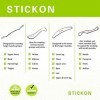 STICKON IASTM Outils de massage en acier inoxydable pour gratter les tissus doux forme Q 