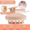 Shampooing rafraîchissant brosse à massage du cuir chevelu [humide, sec], shampooing silicone intégré pour améliorer la circu