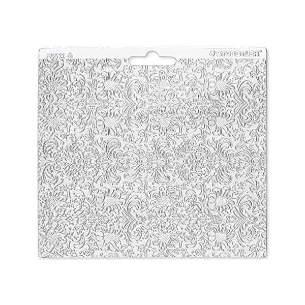 STAEDTLER - Fimo Accessoires - Plaque de texture pegboardable - Motif Baroque - 8744 14