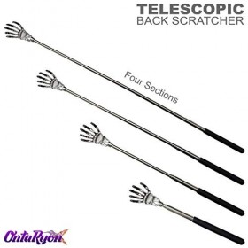 OntaRyon Gratte Dos Télescopique | Extensible Grattoir à Dos | Portable Back Scratcher | Griffe Fantôme Massage